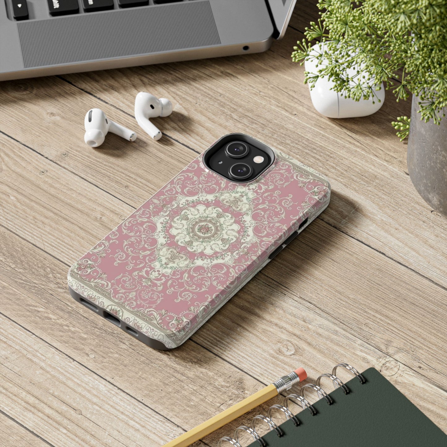 Elegant Floral Tough Phone Cases, Stylish Phone Covers, Durable Tech Accessories, Decorative Phone Protection, Trendy Gift for Her