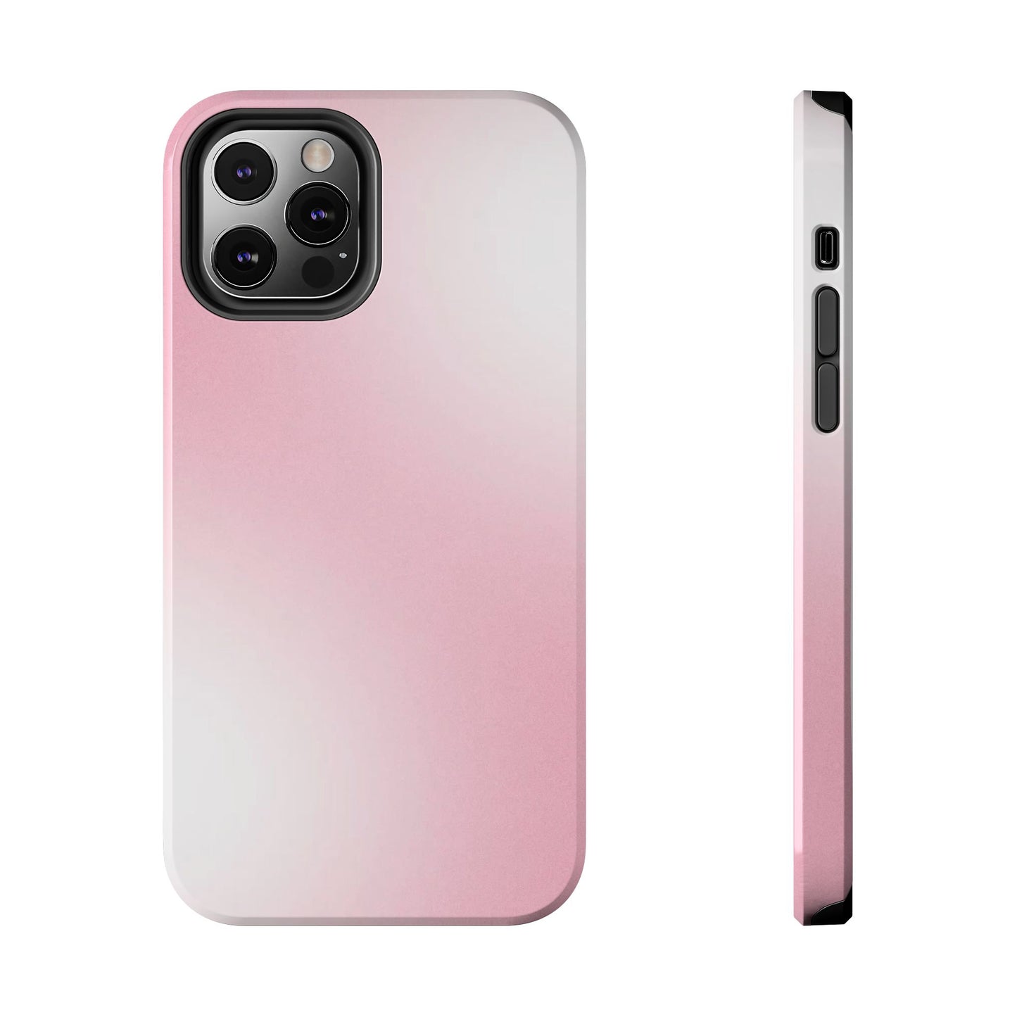 Stylish Tough Phone Cases, Durable Phone Covers, Pink Gradient Phone Case, Gift for Her, Trendy Phone Accessories