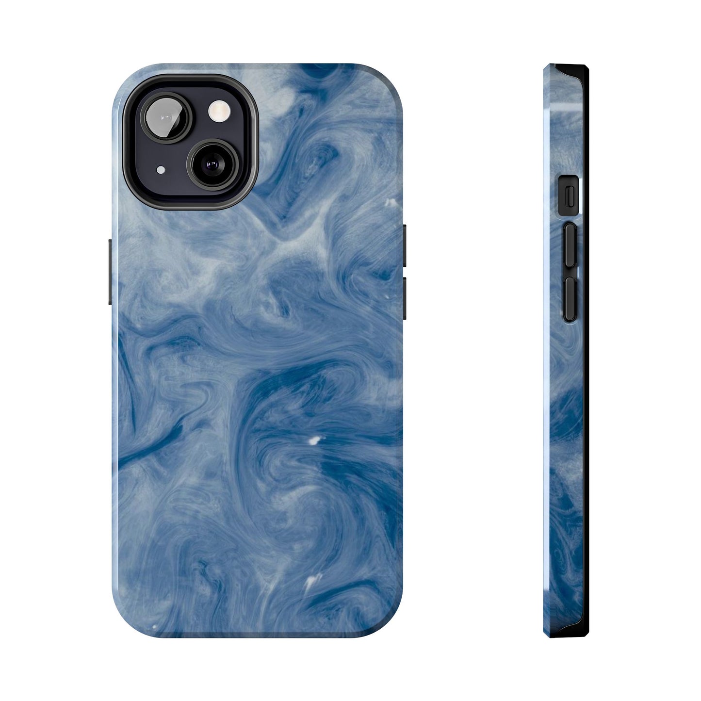 Marble Blue Tough Phone Cases, Phone Protection, Unique Design, Fashion Accessory, Gift for Her, Trendy Smartphone Cover