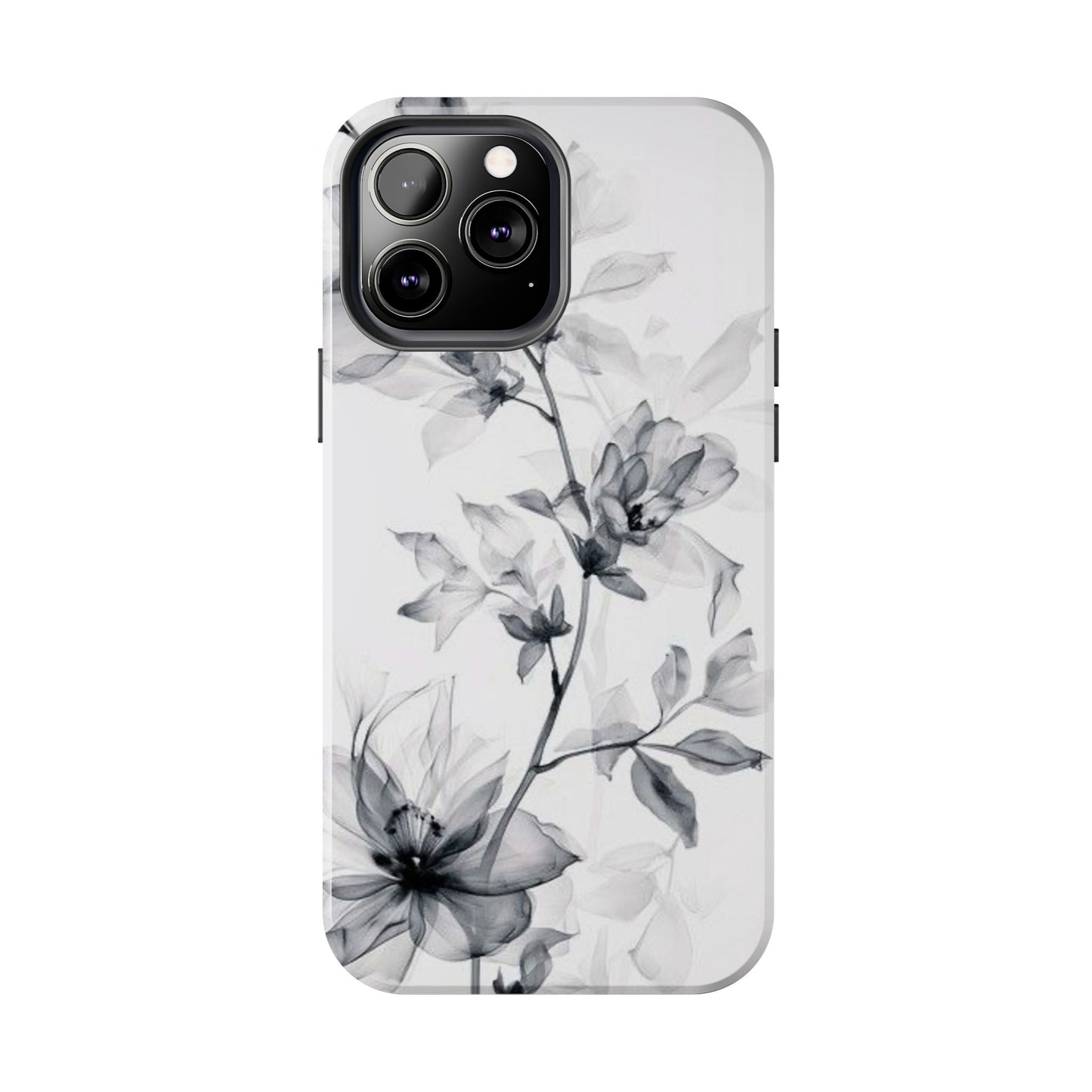 Elegant Floral Tough Phone Cases, Durable Phone Cover, Gift for Her, Protective Case, Floral Design, Stylish Accessory