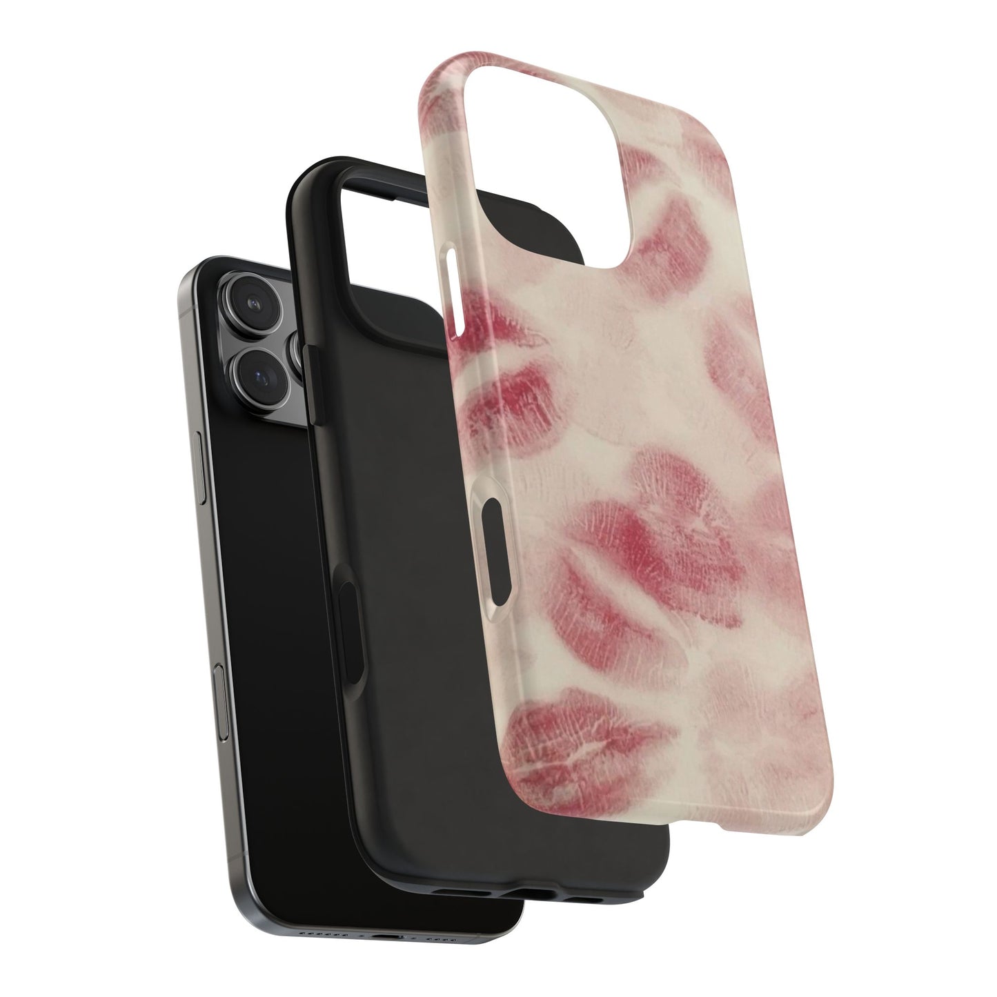 Stylish Kiss Print Phone Cases | Chic Mobile Covers for Trendy Users, Gift for Her, Protective Case, Birthday Present, Valentine's Day