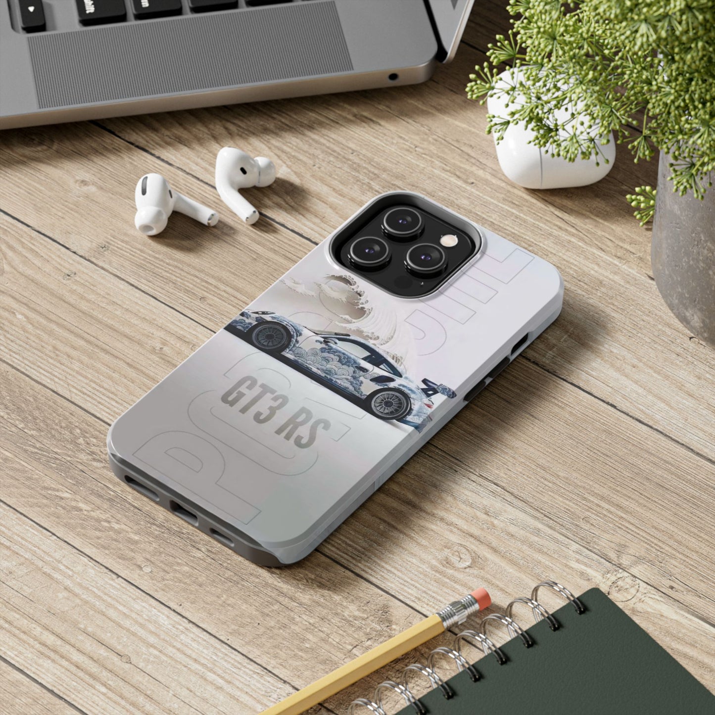 Porsche GT3 RS Tough Phone Case, Durable Phone Cover, Automotive Enthusiast Gift, Car Lover Accessory, Racing-Themed Protection