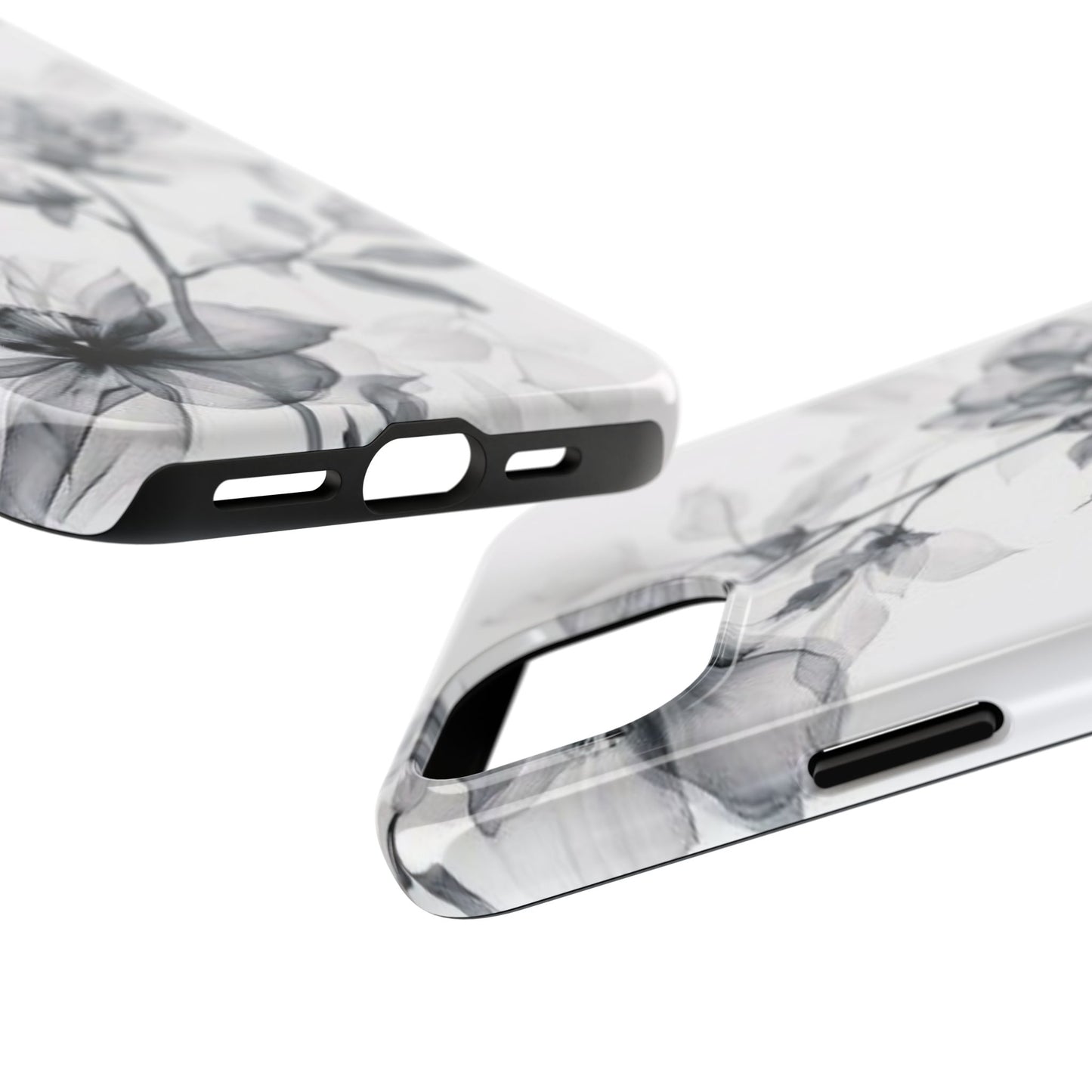 Elegant Floral Tough Phone Cases, Durable Phone Cover, Gift for Her, Protective Case, Floral Design, Stylish Accessory