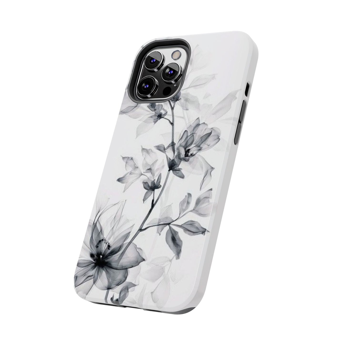 Elegant Floral Tough Phone Cases, Durable Phone Cover, Gift for Her, Protective Case, Floral Design, Stylish Accessory