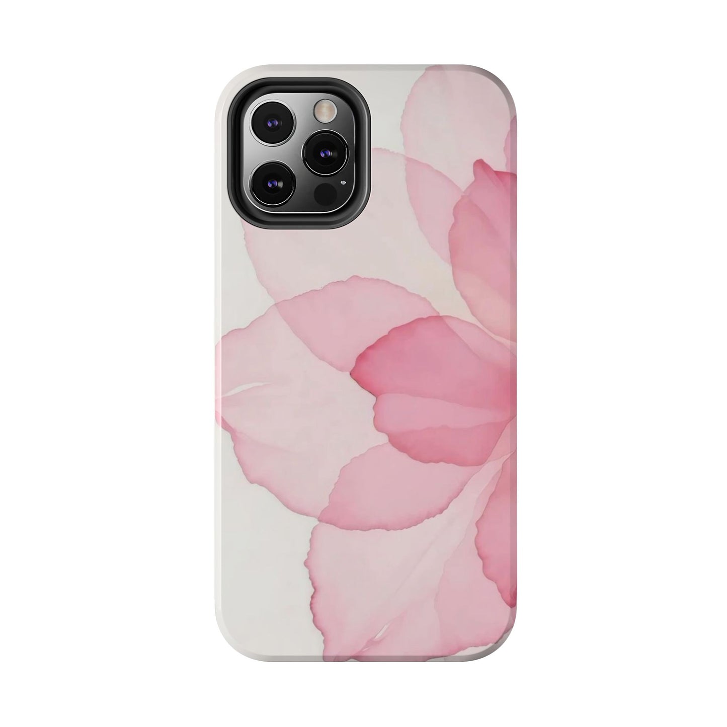 Floral Tough Phone Cases, Durable Phone Cover, Pink Flower Design, Gift for Her, Elegant Phone Accessory, Protect Your Phone