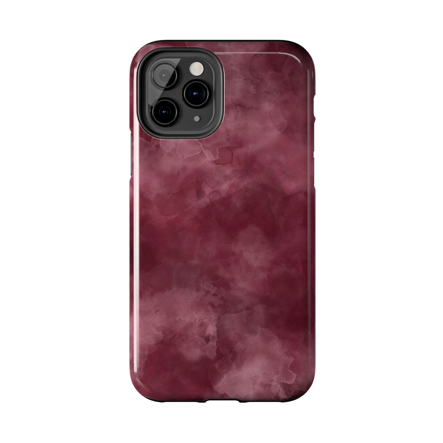 Elegant Burgundy Tough Phone Cases, Stylish Phone Cover, Durable Phone Protector, Unique Gift, Trendy Tech Accessories