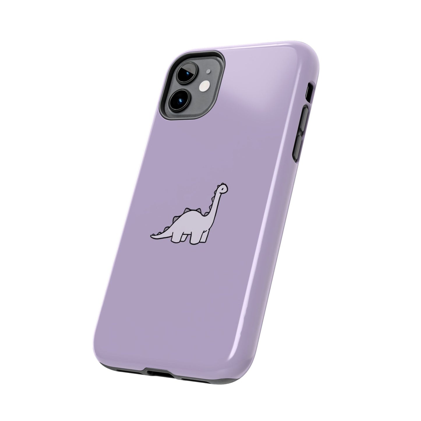Cute Dinosaur Tough Phone Cases, Kid-Friendly Phone Covers, Dinosaur Gifts for Kids, Purple Phone Accessories, Durable Cases