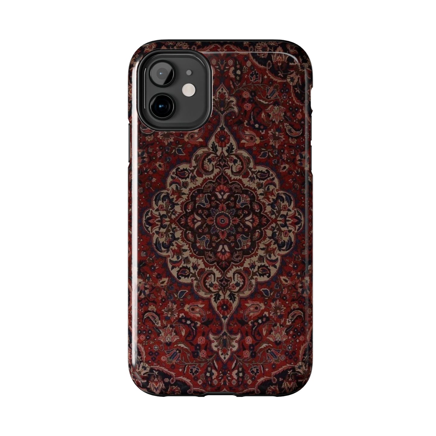 Bohemian Rug Pattern Tough Phone Case, Boho Chic Accessory, Stylish Phone Protection, Unique Gift Idea, Trendy Tech Gear
