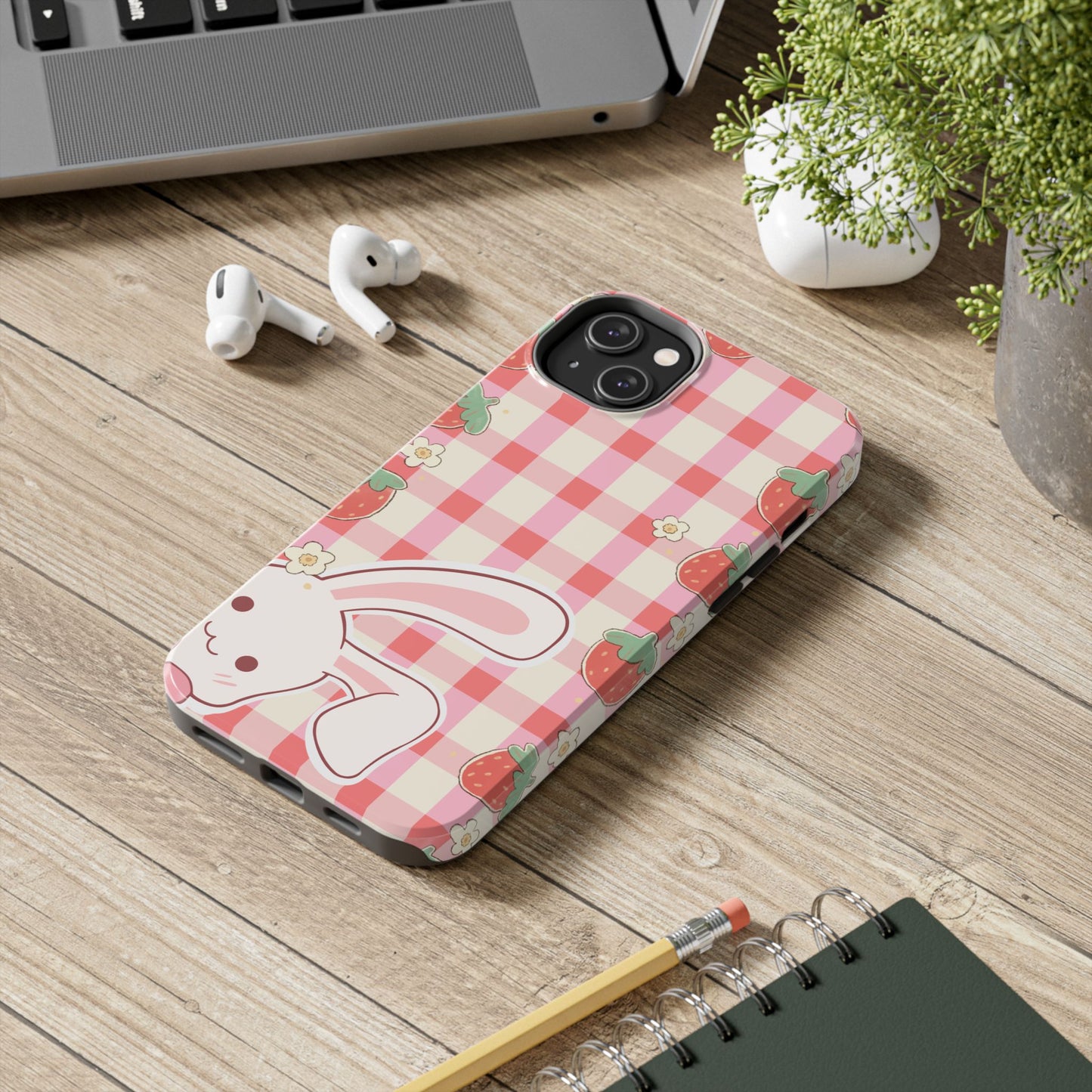 Cute Strawberry Bunny Phone Case