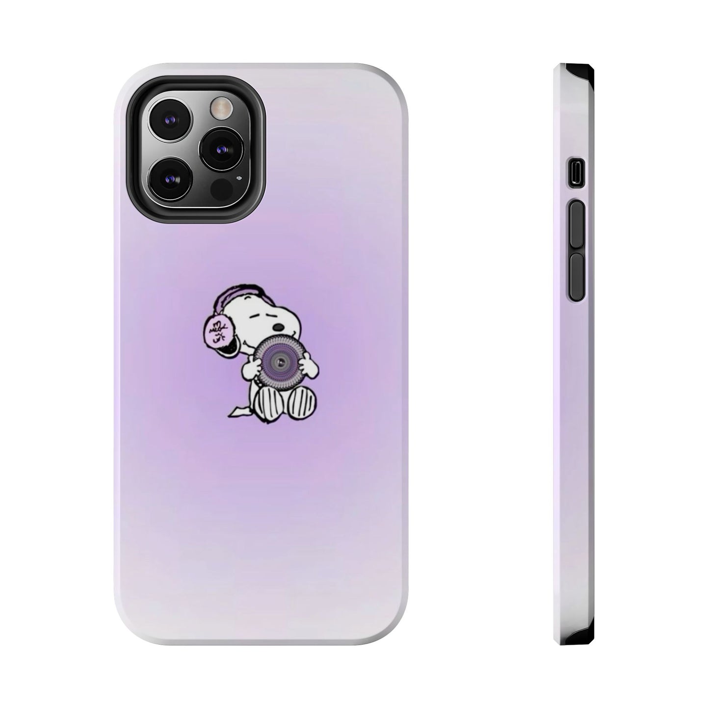 Snoopy Music Lover Phone Case, Cute Tough Phone Case, Gifts for Music Lovers, Cartoon Phone Covers, Vibrant Phone Accessories