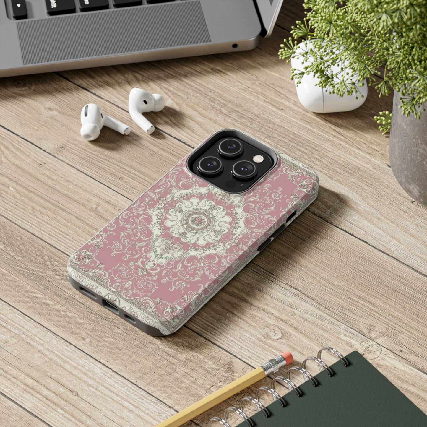 Elegant Floral Tough Phone Cases, Stylish Phone Covers, Durable Tech Accessories, Decorative Phone Protection, Trendy Gift for Her