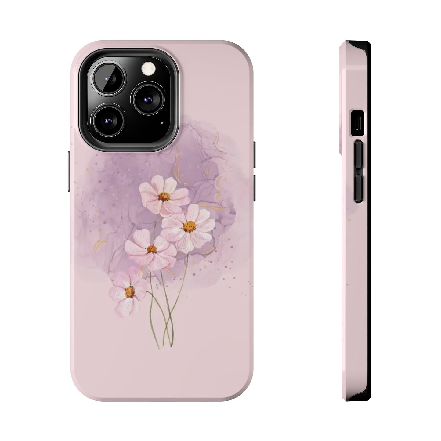 Floral Tough Phone Cases, Protective Phone Cover, Flower Design Case, Stylish Gift for Her, Mother’s Day, Birthday Present