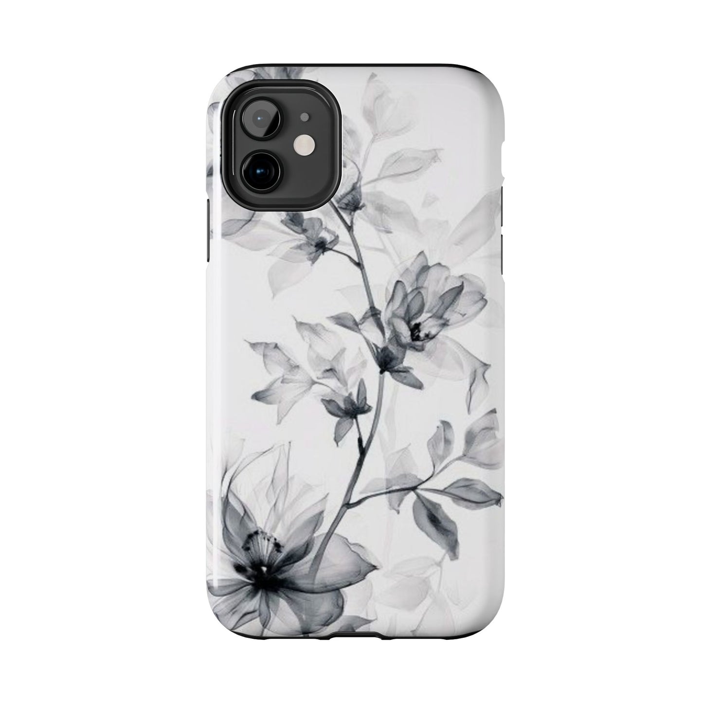 Elegant Floral Tough Phone Cases, Durable Phone Cover, Gift for Her, Protective Case, Floral Design, Stylish Accessory