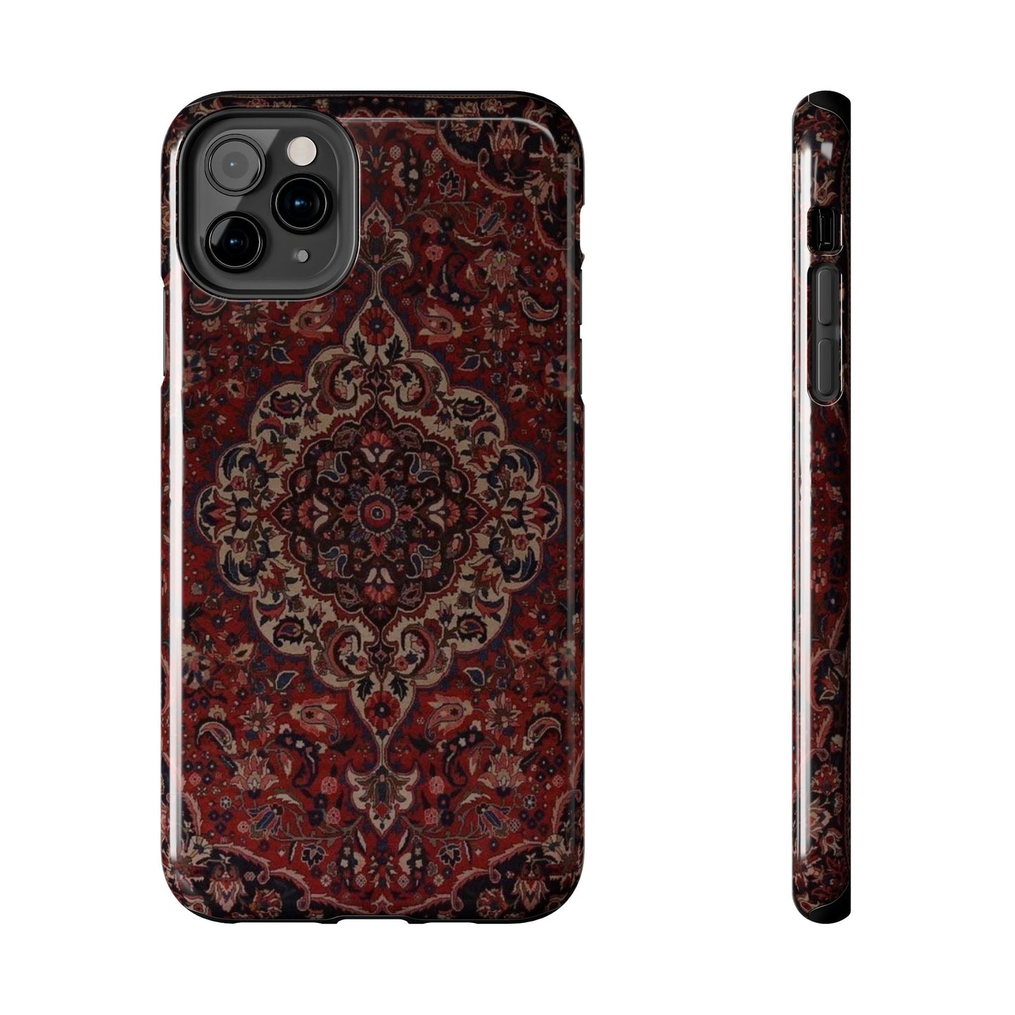 Bohemian Rug Pattern Tough Phone Case, Boho Chic Accessory, Stylish Phone Protection, Unique Gift Idea, Trendy Tech Gear
