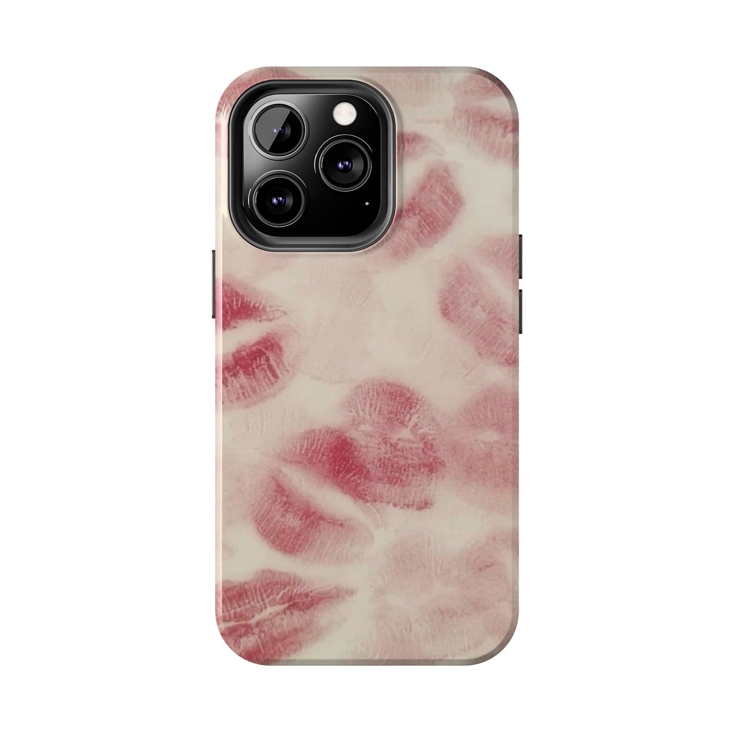 Stylish Kiss Print Phone Cases | Chic Mobile Covers for Trendy Users, Gift for Her, Protective Case, Birthday Present, Valentine's Day