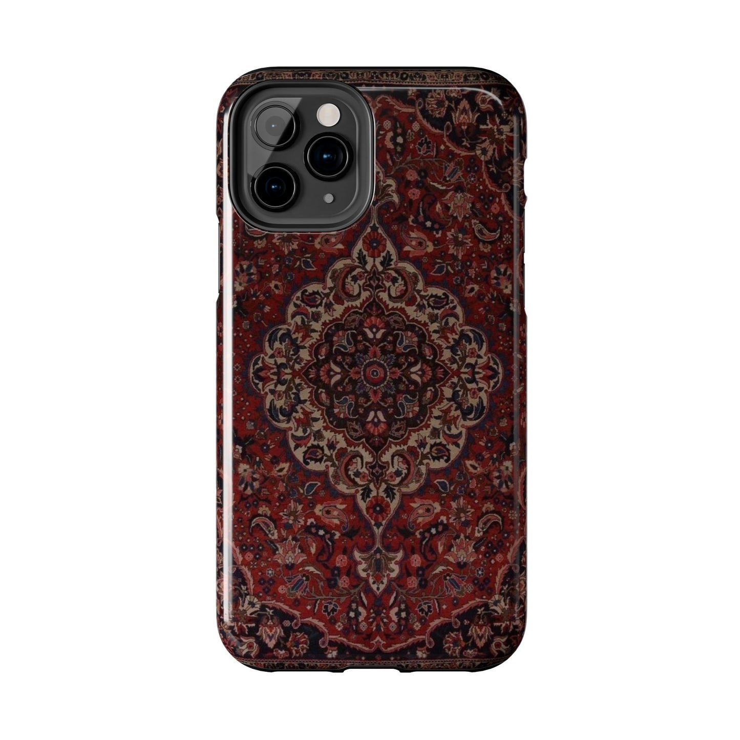 Bohemian Rug Pattern Tough Phone Case, Boho Chic Accessory, Stylish Phone Protection, Unique Gift Idea, Trendy Tech Gear