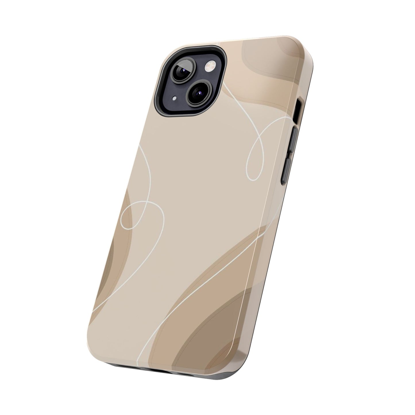 Abstract Wave Tough Phone Cases, Modern Phone Covers, Stylish Protective Cases, Gift for Her, Minimalist Design