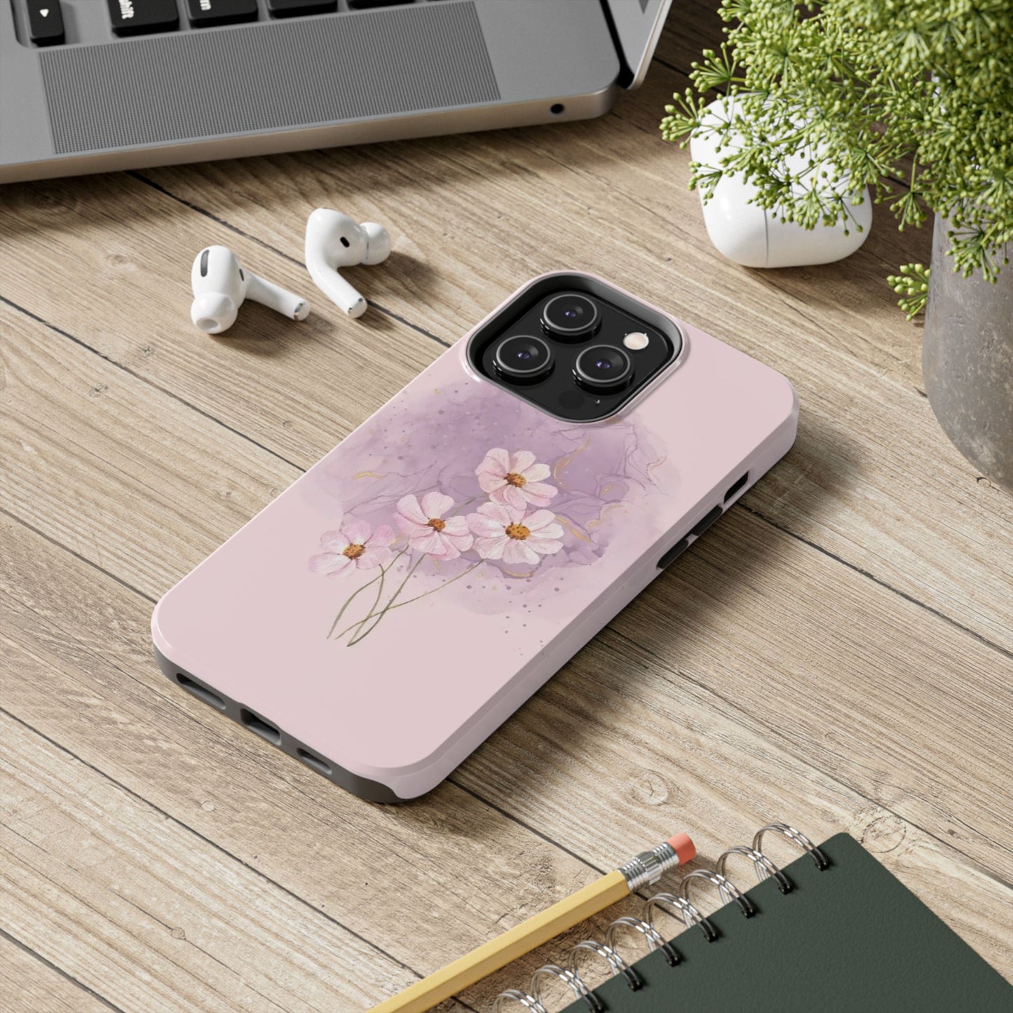 Floral Tough Phone Cases, Protective Phone Cover, Flower Design Case, Stylish Gift for Her, Mother’s Day, Birthday Present