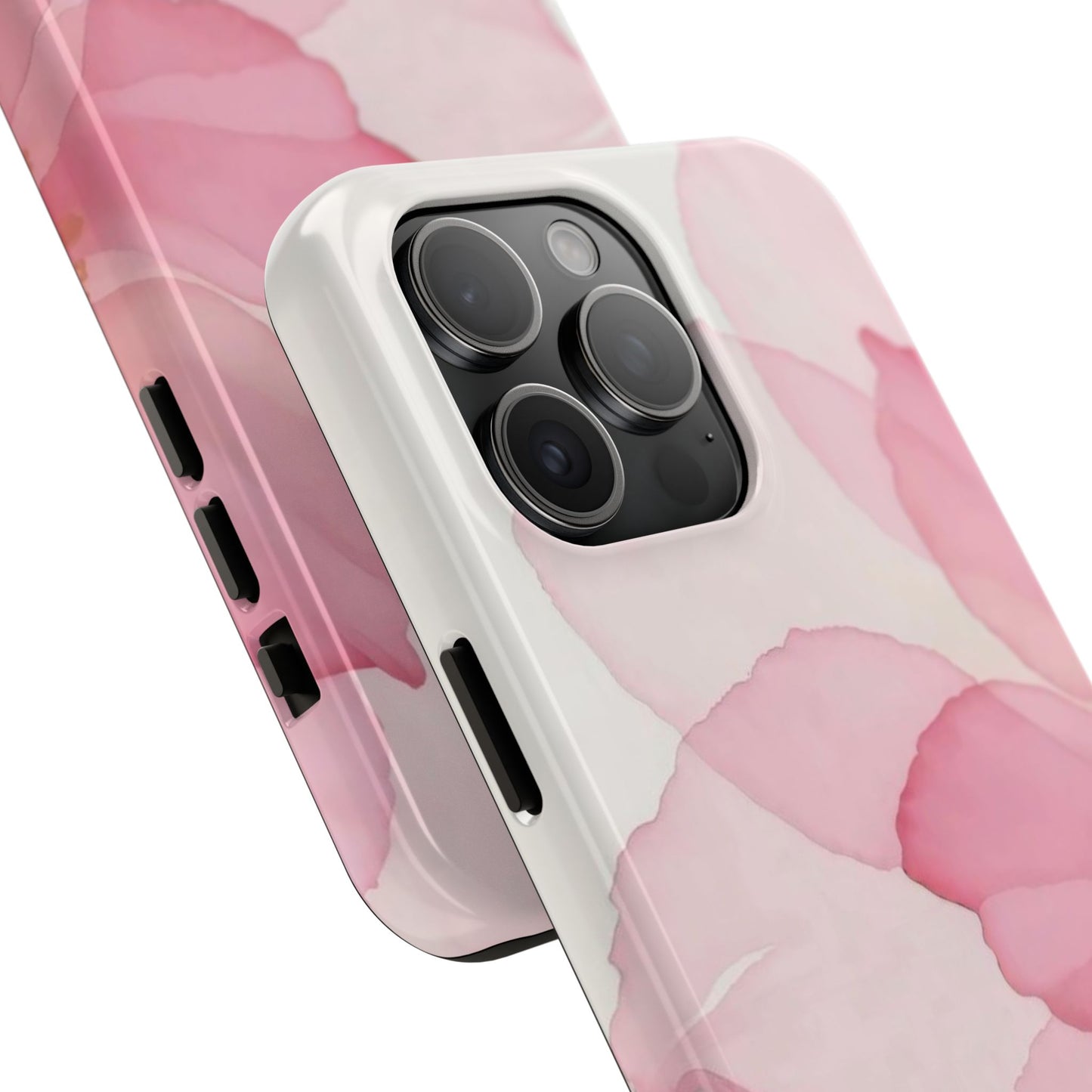Floral Tough Phone Cases, Durable Phone Cover, Pink Flower Design, Gift for Her, Elegant Phone Accessory, Protect Your Phone