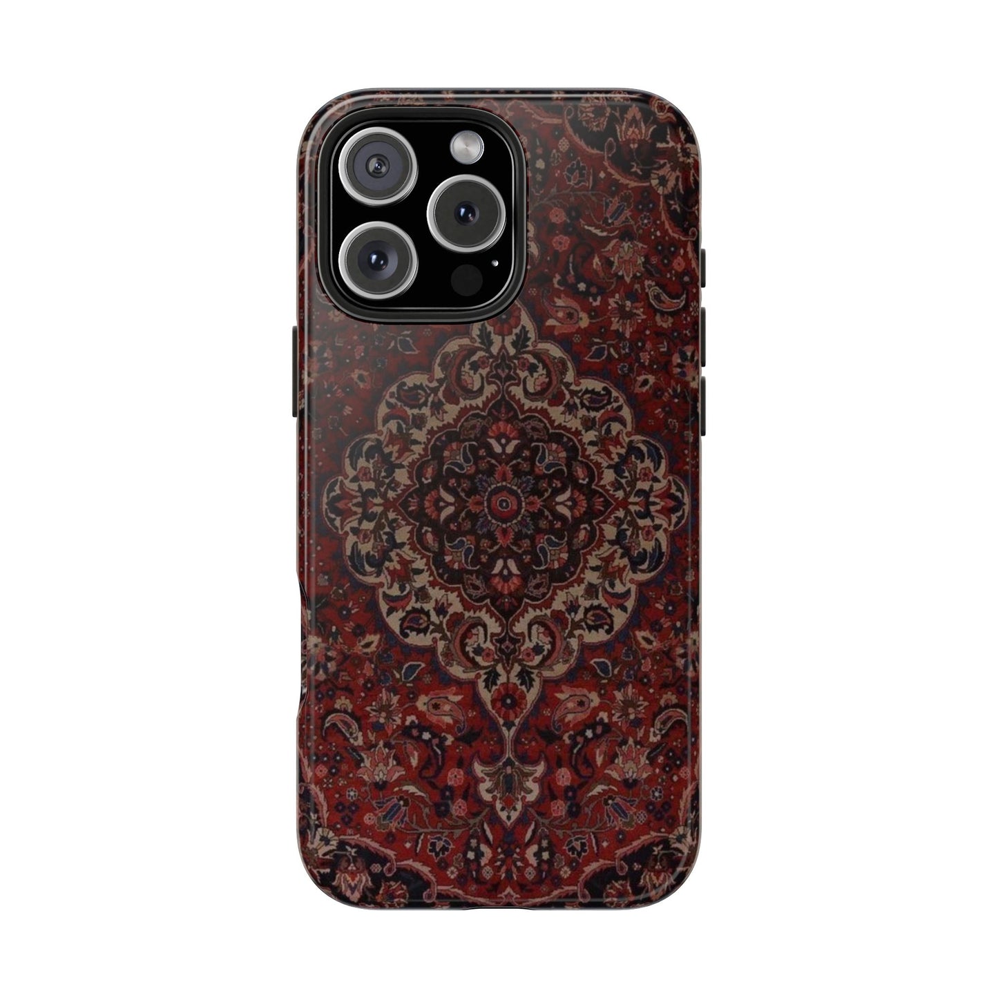 Bohemian Rug Pattern Tough Phone Case, Boho Chic Accessory, Stylish Phone Protection, Unique Gift Idea, Trendy Tech Gear