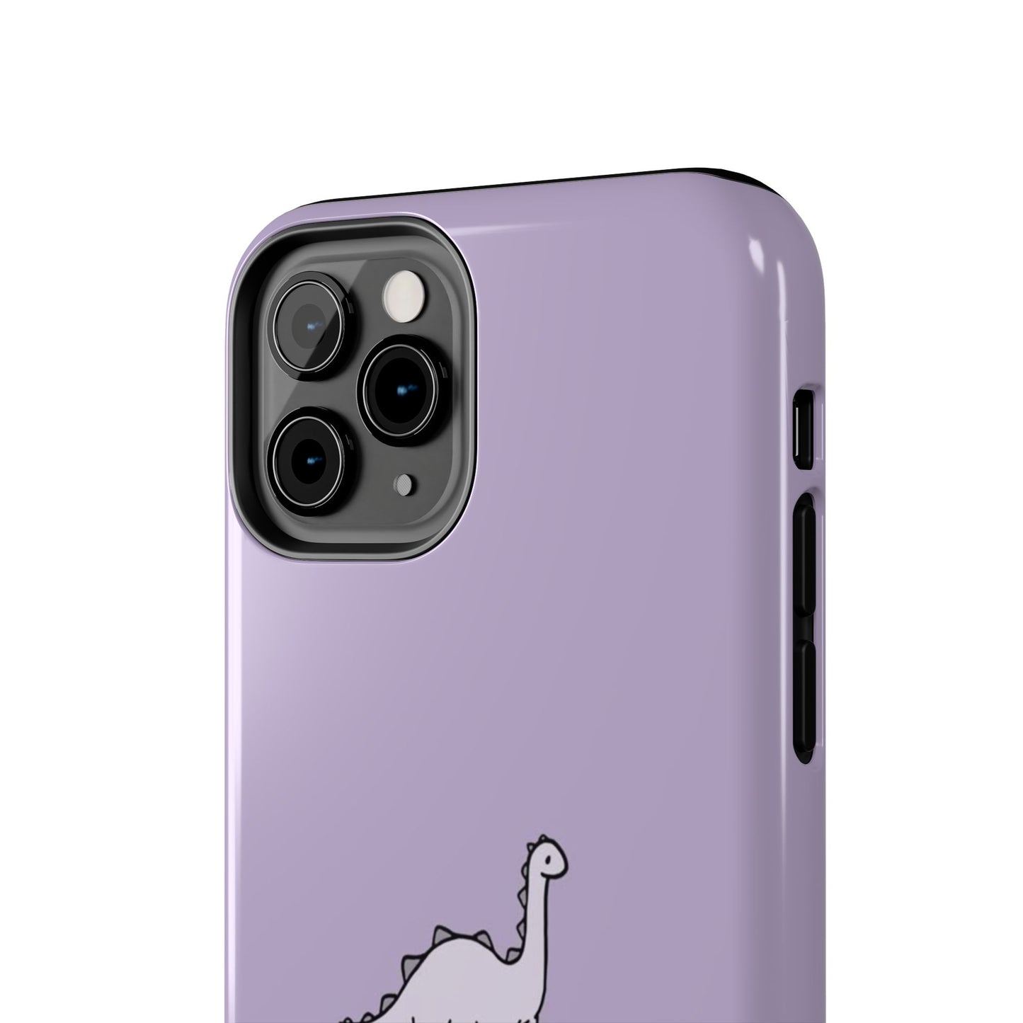 Cute Dinosaur Tough Phone Cases, Kid-Friendly Phone Covers, Dinosaur Gifts for Kids, Purple Phone Accessories, Durable Cases