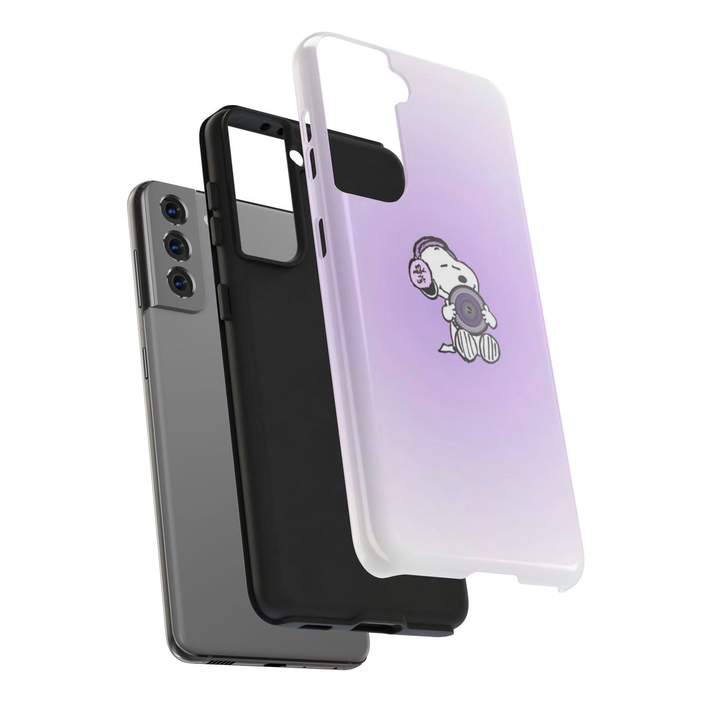 Snoopy Music Lover Phone Case, Cute Tough Phone Case, Gifts for Music Lovers, Cartoon Phone Covers, Vibrant Phone Accessories