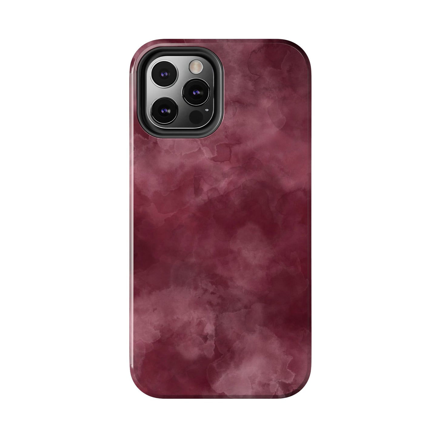 Elegant Burgundy Tough Phone Cases, Stylish Phone Cover, Durable Phone Protector, Unique Gift, Trendy Tech Accessories
