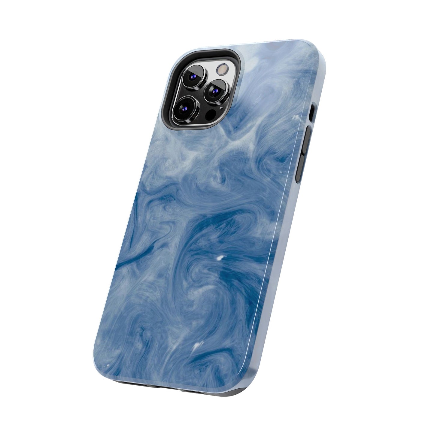 Marble Blue Tough Phone Cases, Phone Protection, Unique Design, Fashion Accessory, Gift for Her, Trendy Smartphone Cover