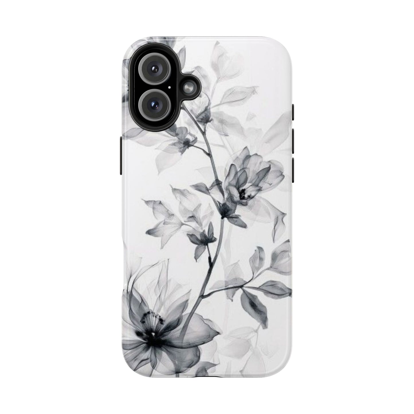 Elegant Floral Tough Phone Cases, Durable Phone Cover, Gift for Her, Protective Case, Floral Design, Stylish Accessory