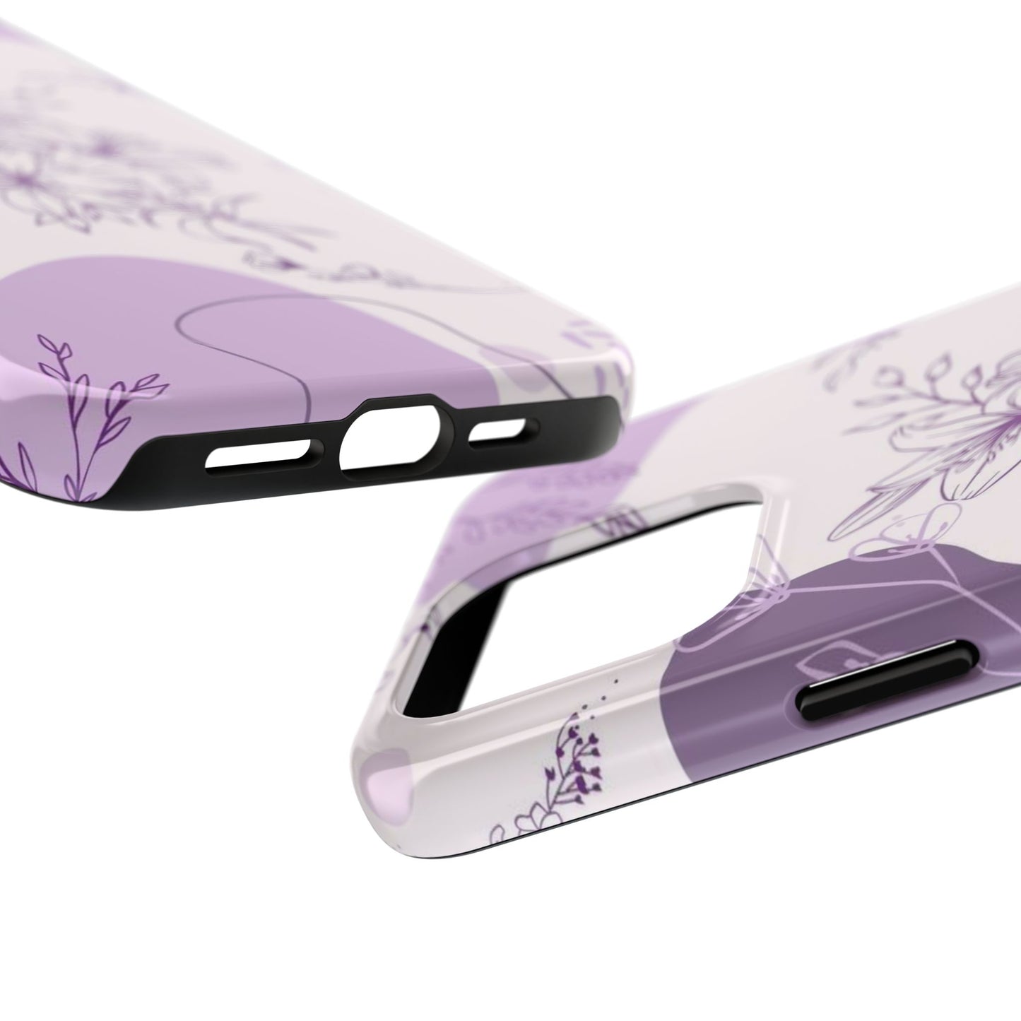 Stylish Floral Tough Phone Cases - Durable Floral Design for Women, Gift for Her, Phone Protection, Nature-Inspired Tech Accessories