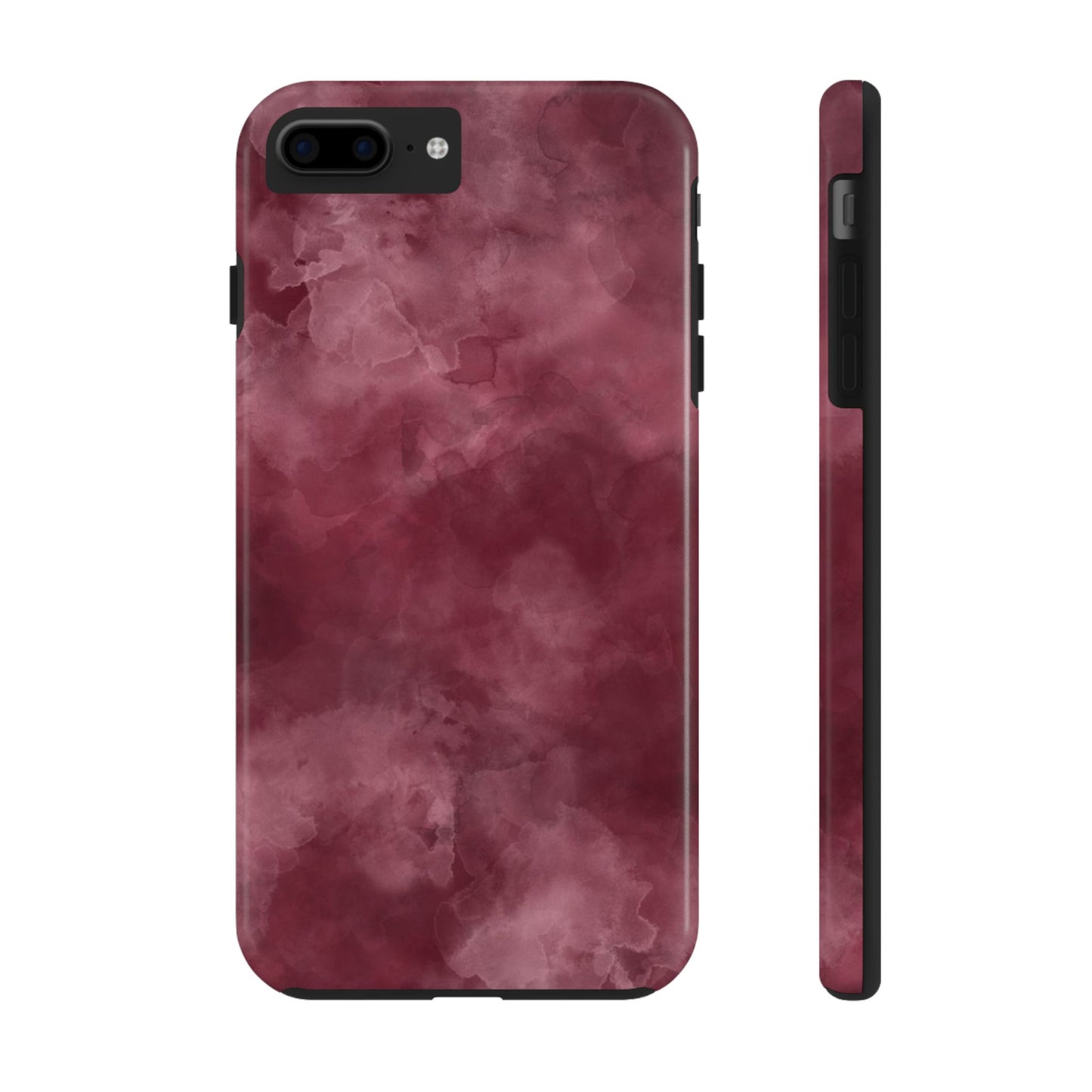 Elegant Burgundy Tough Phone Cases, Stylish Phone Cover, Durable Phone Protector, Unique Gift, Trendy Tech Accessories