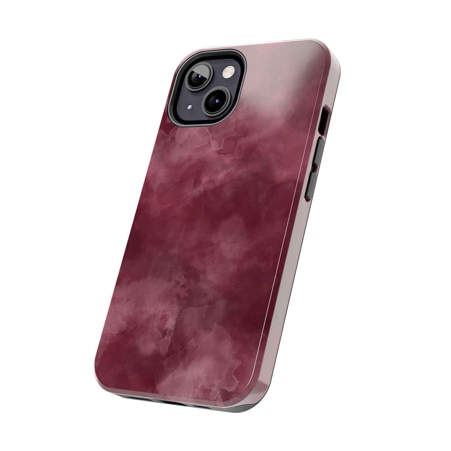 Elegant Burgundy Tough Phone Cases, Stylish Phone Cover, Durable Phone Protector, Unique Gift, Trendy Tech Accessories
