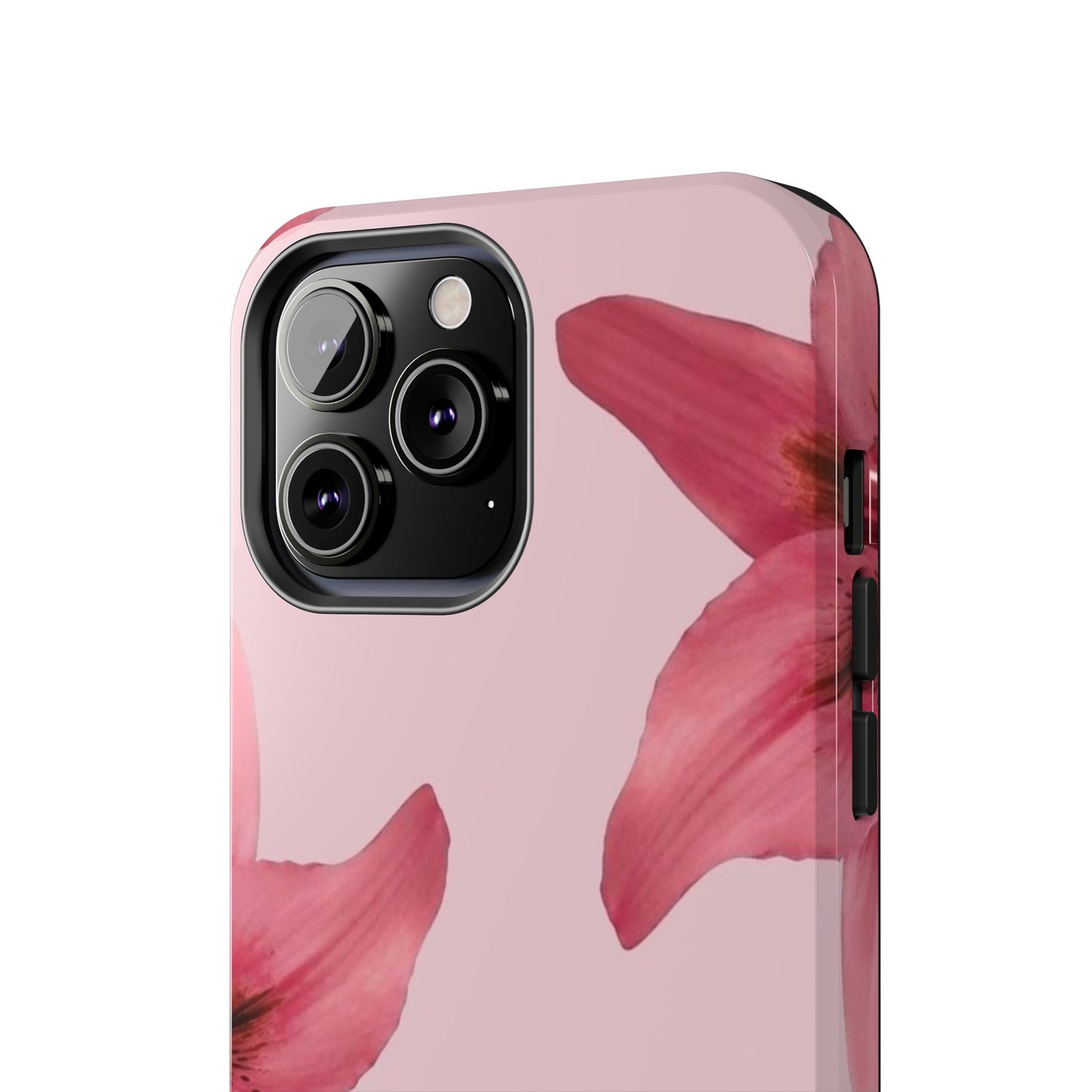 Stylish Floral Phone Case - Tough & Durable, Pink Lily Design, Perfect for Flower Lovers, Gift for Her, Seasonal Accessory, Phone Protection