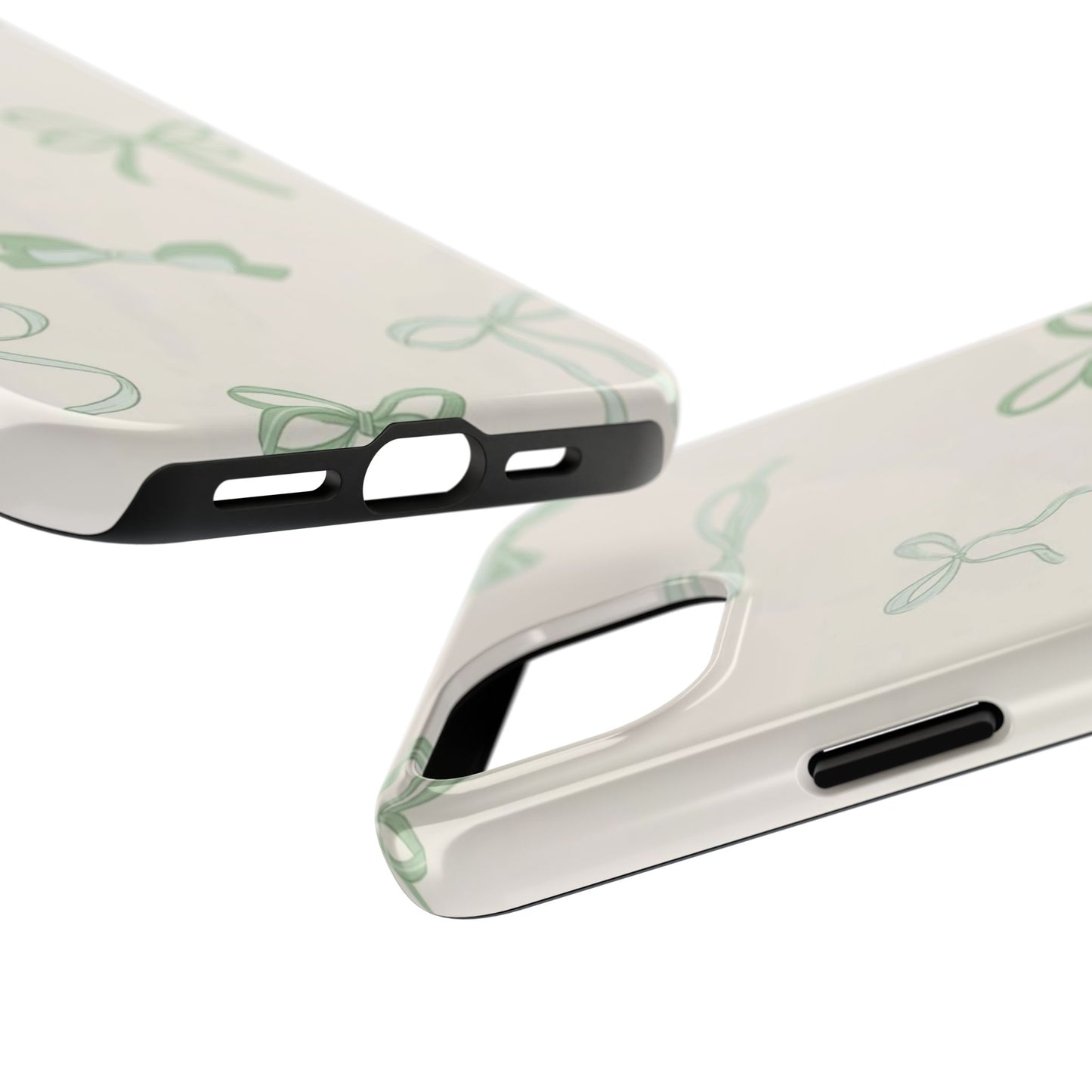 Delicate Bow Phone Cases, Floral Phone Covers, Cute Tech Accessories, Gift for Her, Pastel Aesthetic, Birthday Gifts
