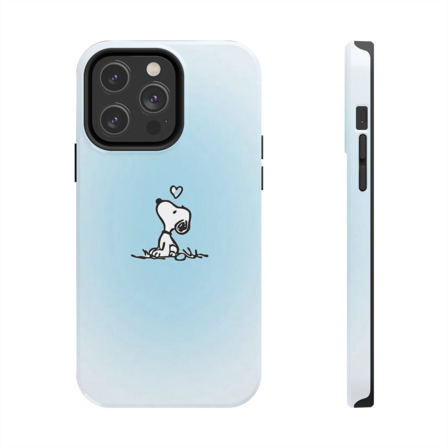 Snoopy Love Tough Phone Cases, Durable Phone Covers for Dog Lovers, Cute Gift for Birthdays, Valentine's Day, Pet Enthusiasts