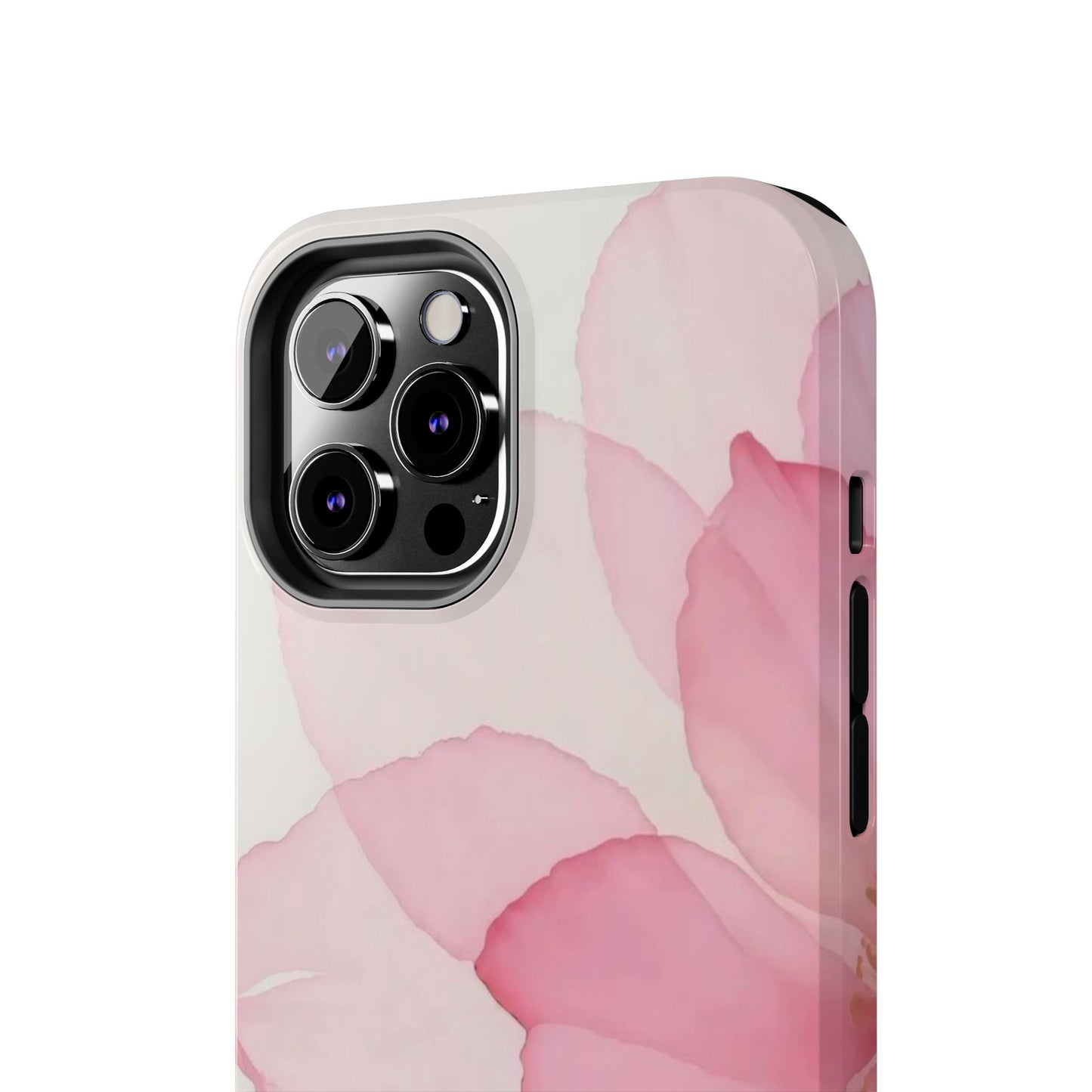 Floral Tough Phone Cases, Durable Phone Cover, Pink Flower Design, Gift for Her, Elegant Phone Accessory, Protect Your Phone