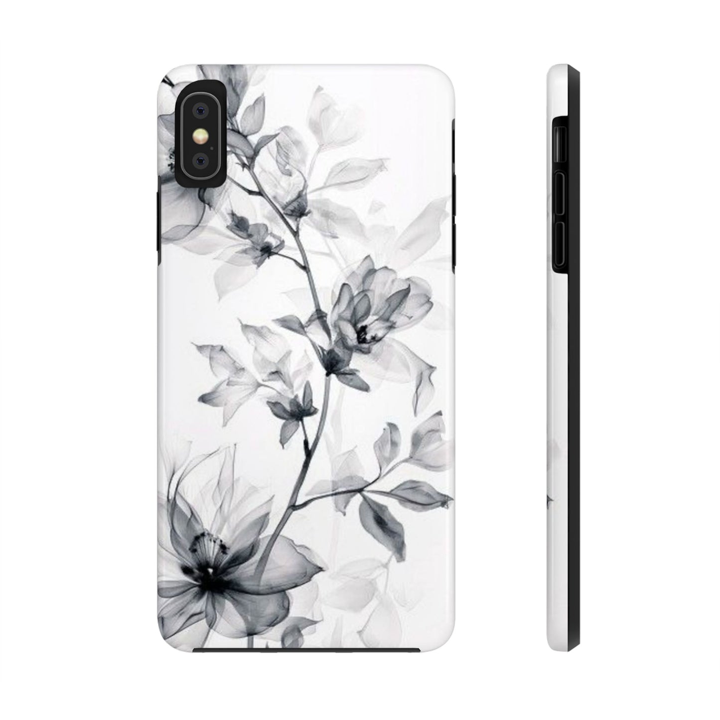 Elegant Floral Tough Phone Cases, Durable Phone Cover, Gift for Her, Protective Case, Floral Design, Stylish Accessory