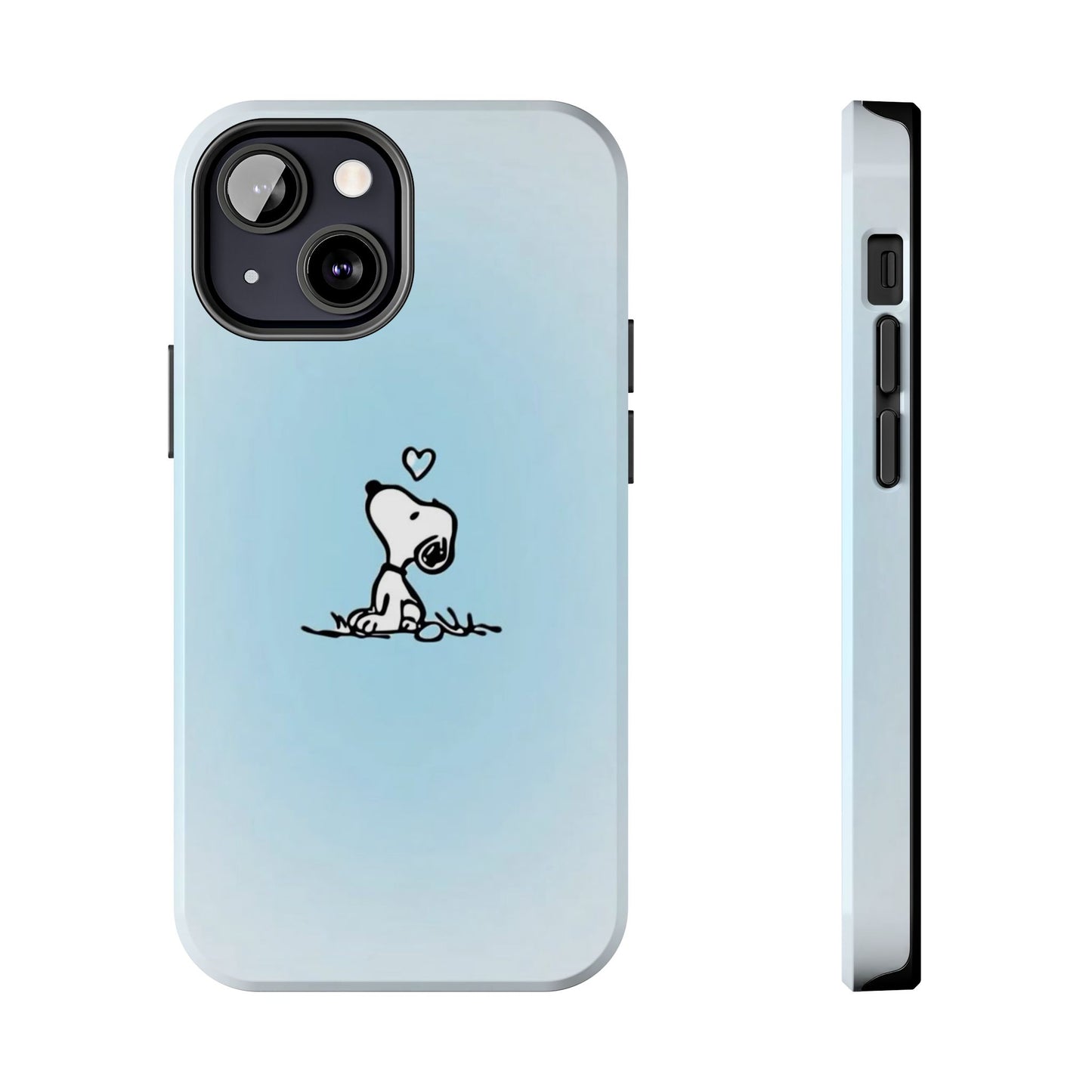 Snoopy Love Tough Phone Cases, Durable Phone Covers for Dog Lovers, Cute Gift for Birthdays, Valentine's Day, Pet Enthusiasts