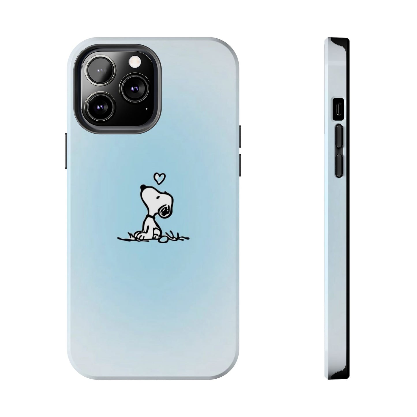 Snoopy Love Tough Phone Cases, Durable Phone Covers for Dog Lovers, Cute Gift for Birthdays, Valentine's Day, Pet Enthusiasts