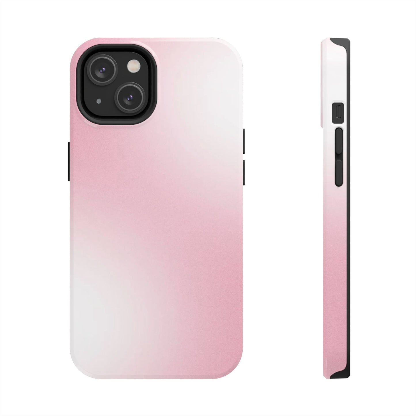 Stylish Tough Phone Cases, Durable Phone Covers, Pink Gradient Phone Case, Gift for Her, Trendy Phone Accessories