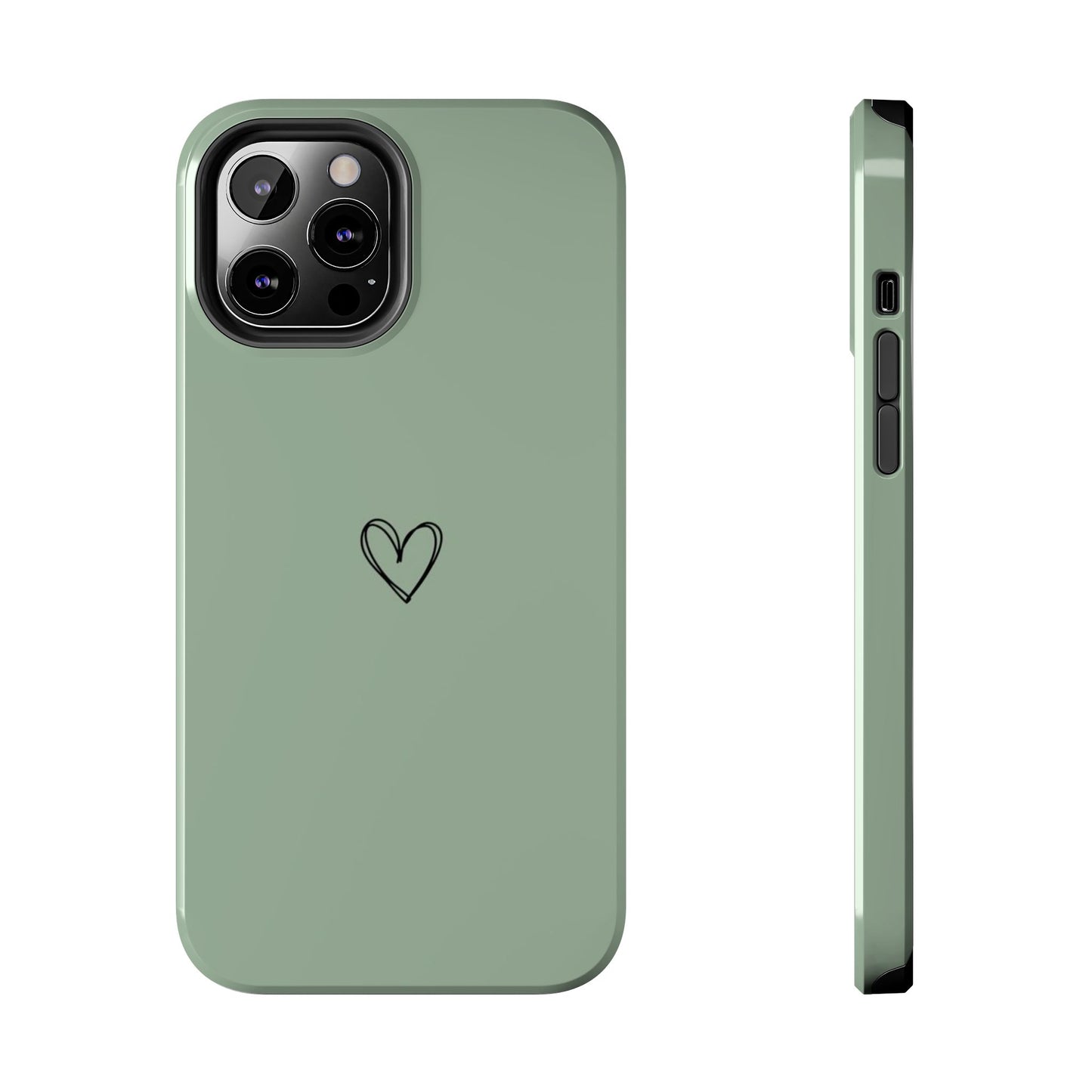 Stylish Tough Phone Cases with Heart Design, Cute Mobile Covers, Unique Gifts for Him/Her, Durable Accessories, Birthday/Friends/Valentine's