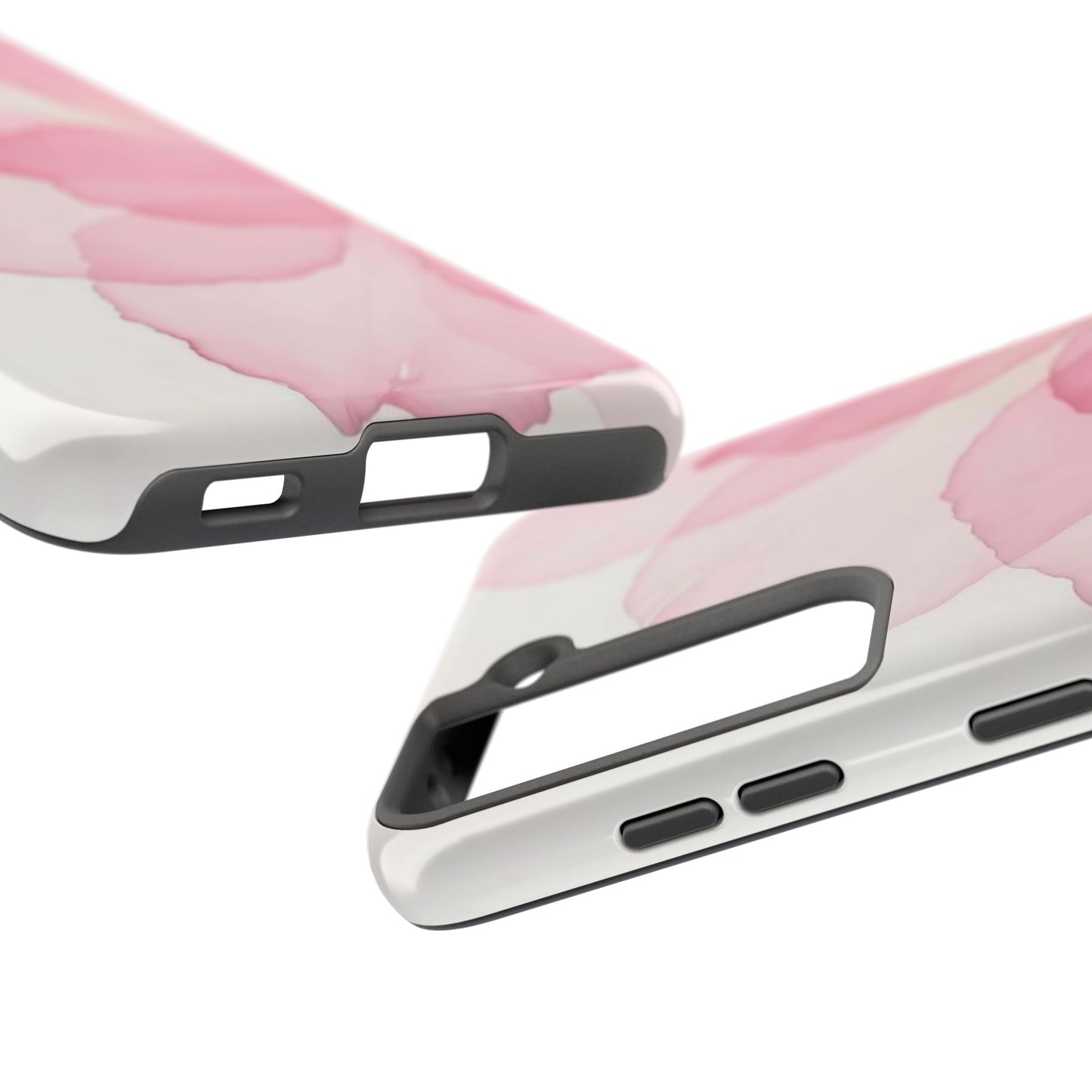 Floral Tough Phone Cases, Durable Phone Cover, Pink Flower Design, Gift for Her, Elegant Phone Accessory, Protect Your Phone