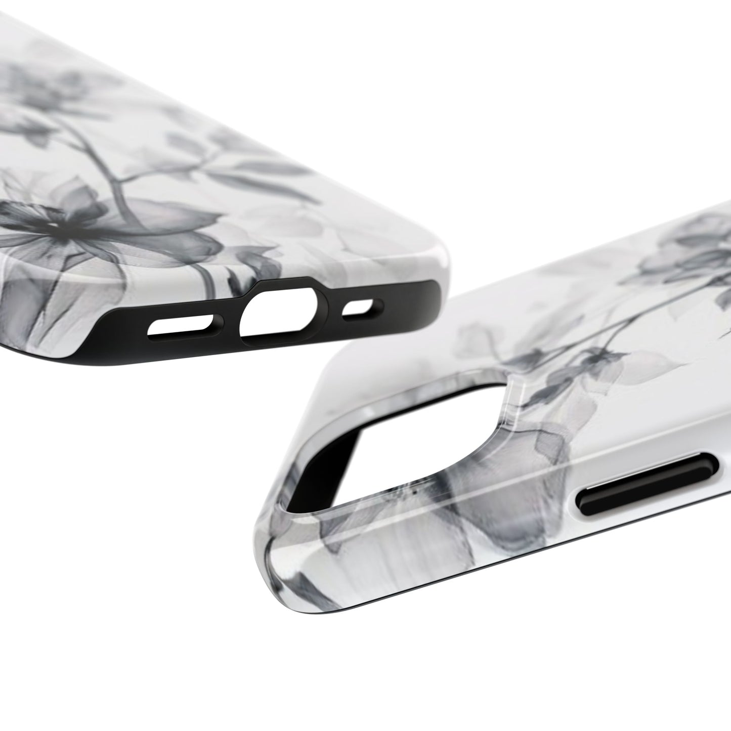 Elegant Floral Tough Phone Cases, Durable Phone Cover, Gift for Her, Protective Case, Floral Design, Stylish Accessory