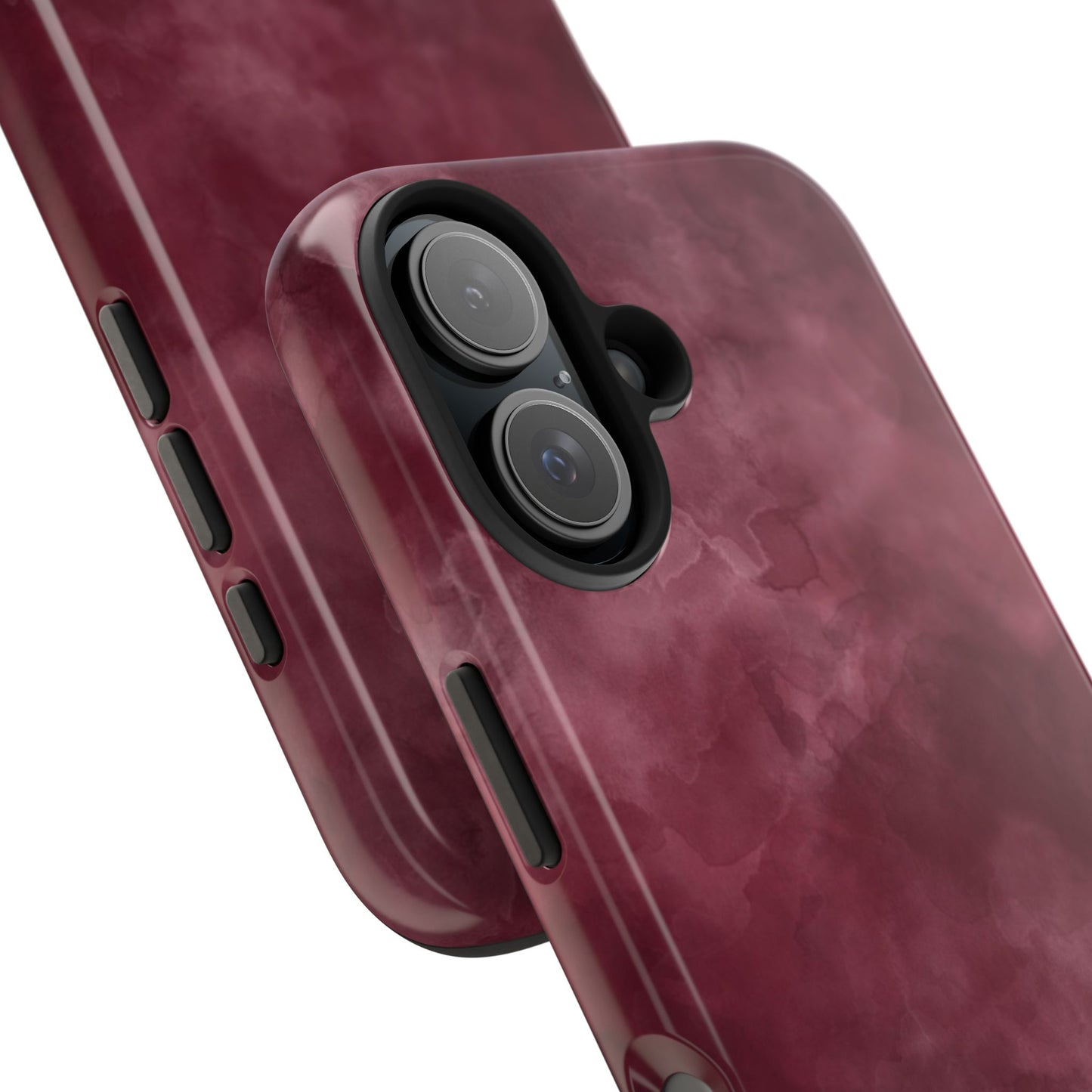 Elegant Burgundy Tough Phone Cases, Stylish Phone Cover, Durable Phone Protector, Unique Gift, Trendy Tech Accessories
