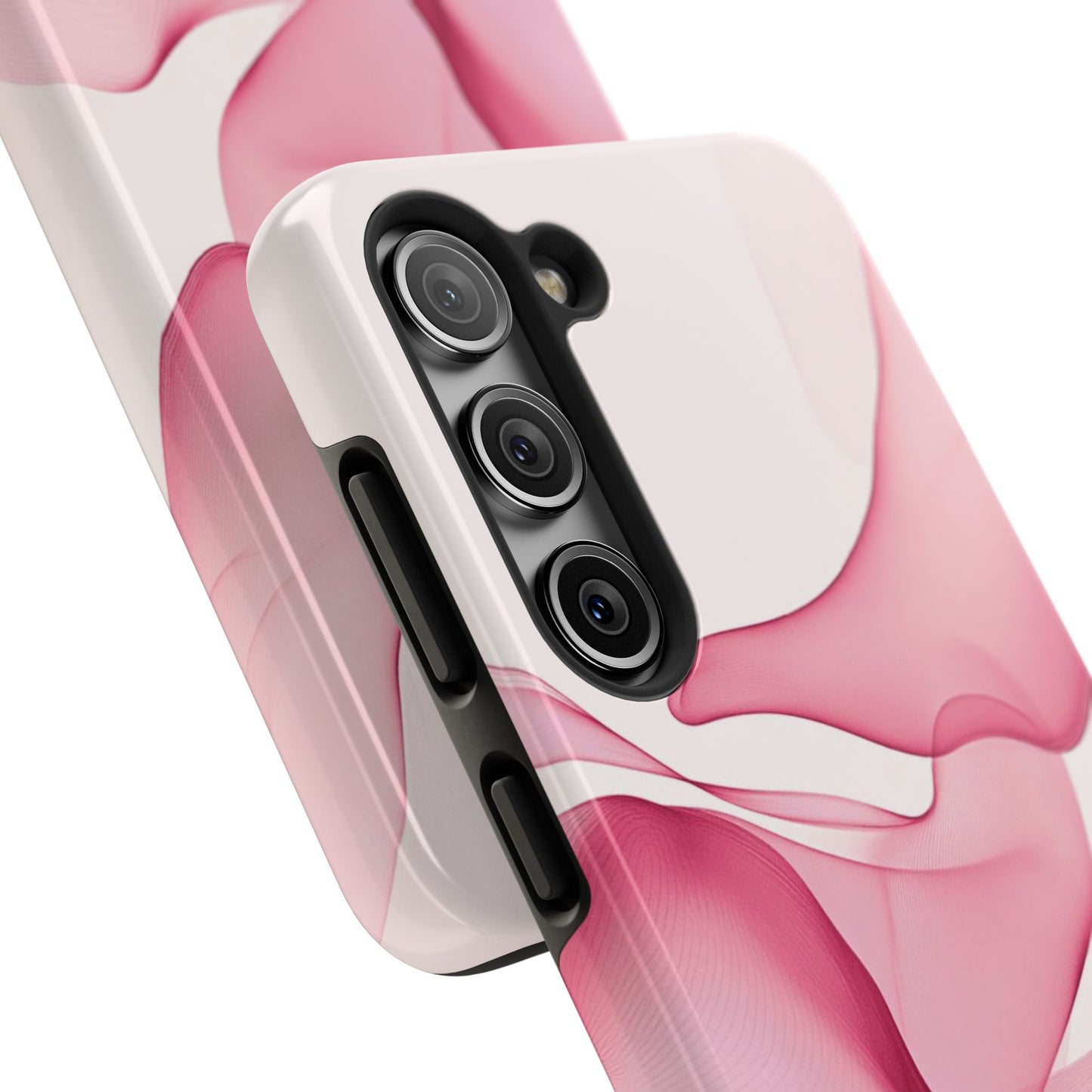 Elegant Tough Phone Cases | Stylish Shockproof Covers for Women | Trendy Gift for Birthdays, Holidays, or Any Occasion, Pink Flow Design