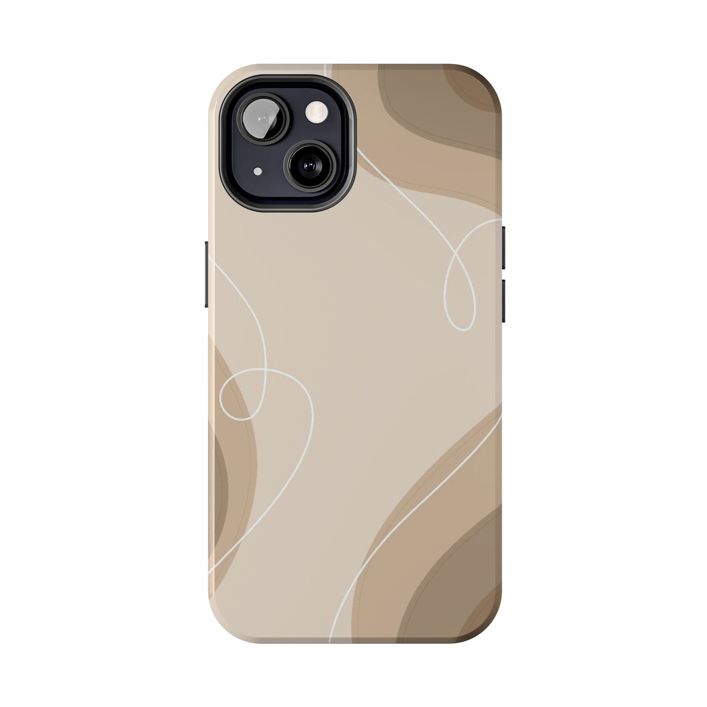 Abstract Wave Tough Phone Cases, Modern Phone Covers, Stylish Protective Cases, Gift for Her, Minimalist Design
