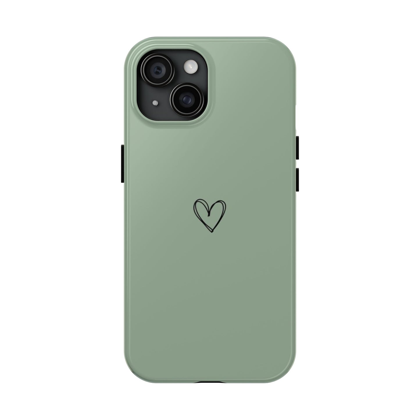 Stylish Tough Phone Cases with Heart Design, Cute Mobile Covers, Unique Gifts for Him/Her, Durable Accessories, Birthday/Friends/Valentine's
