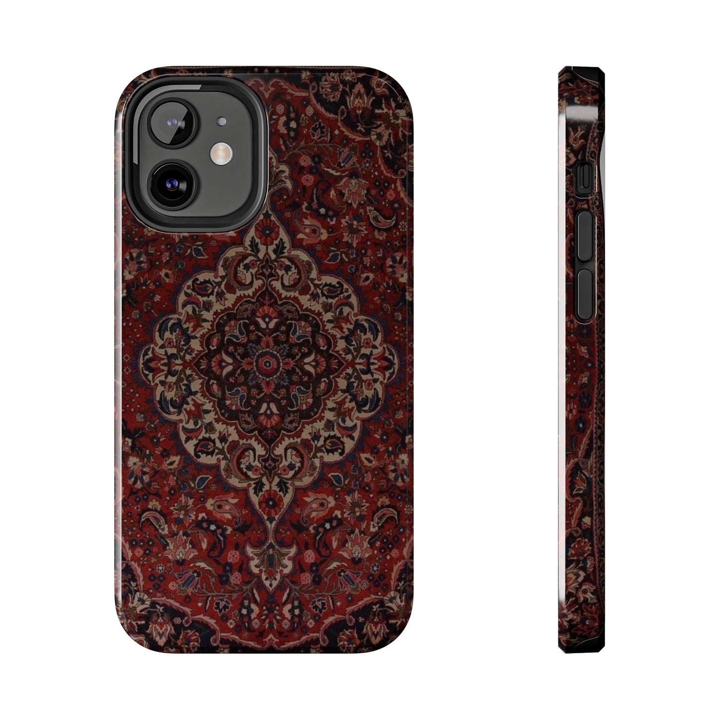 Bohemian Rug Pattern Tough Phone Case, Boho Chic Accessory, Stylish Phone Protection, Unique Gift Idea, Trendy Tech Gear