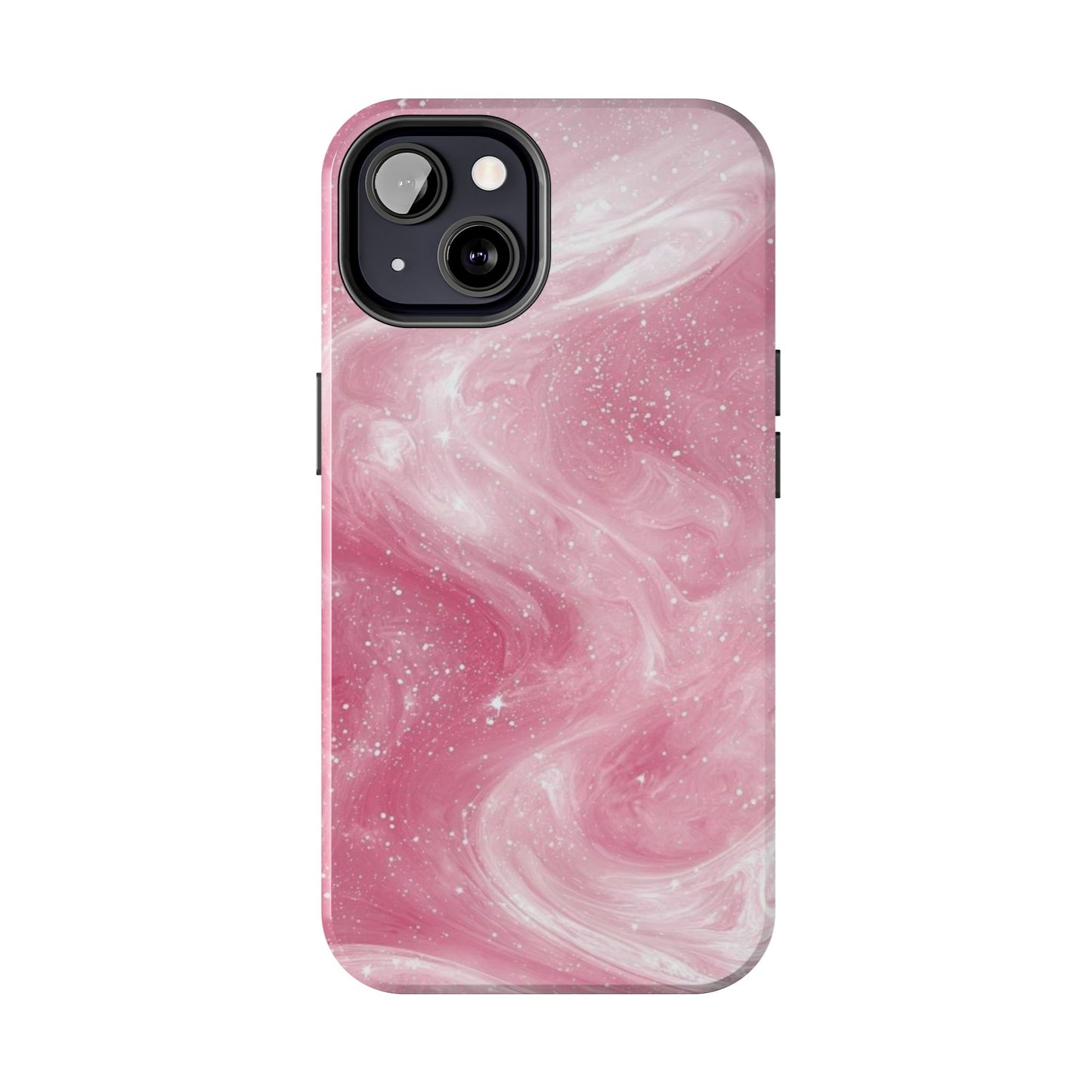 Stylish Tough Phone Cases - Pink Marble Design, Phone Cover for Women, Durable Protection, Trendy Gift, Birthday Present, Everyday Use