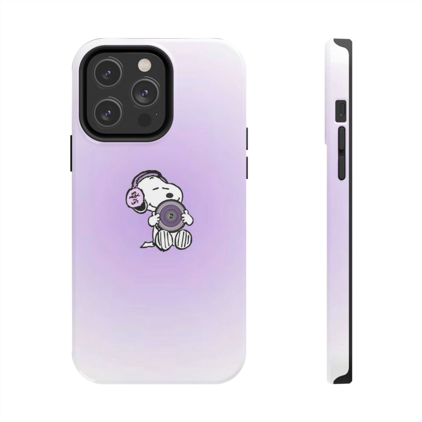 Snoopy Music Lover Phone Case, Cute Tough Phone Case, Gifts for Music Lovers, Cartoon Phone Covers, Vibrant Phone Accessories